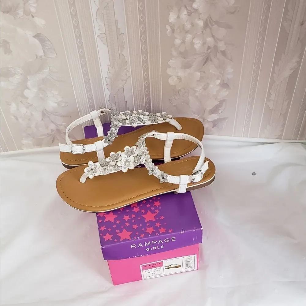 Rampage Girls Flower Sandals - Picture 1 of 6